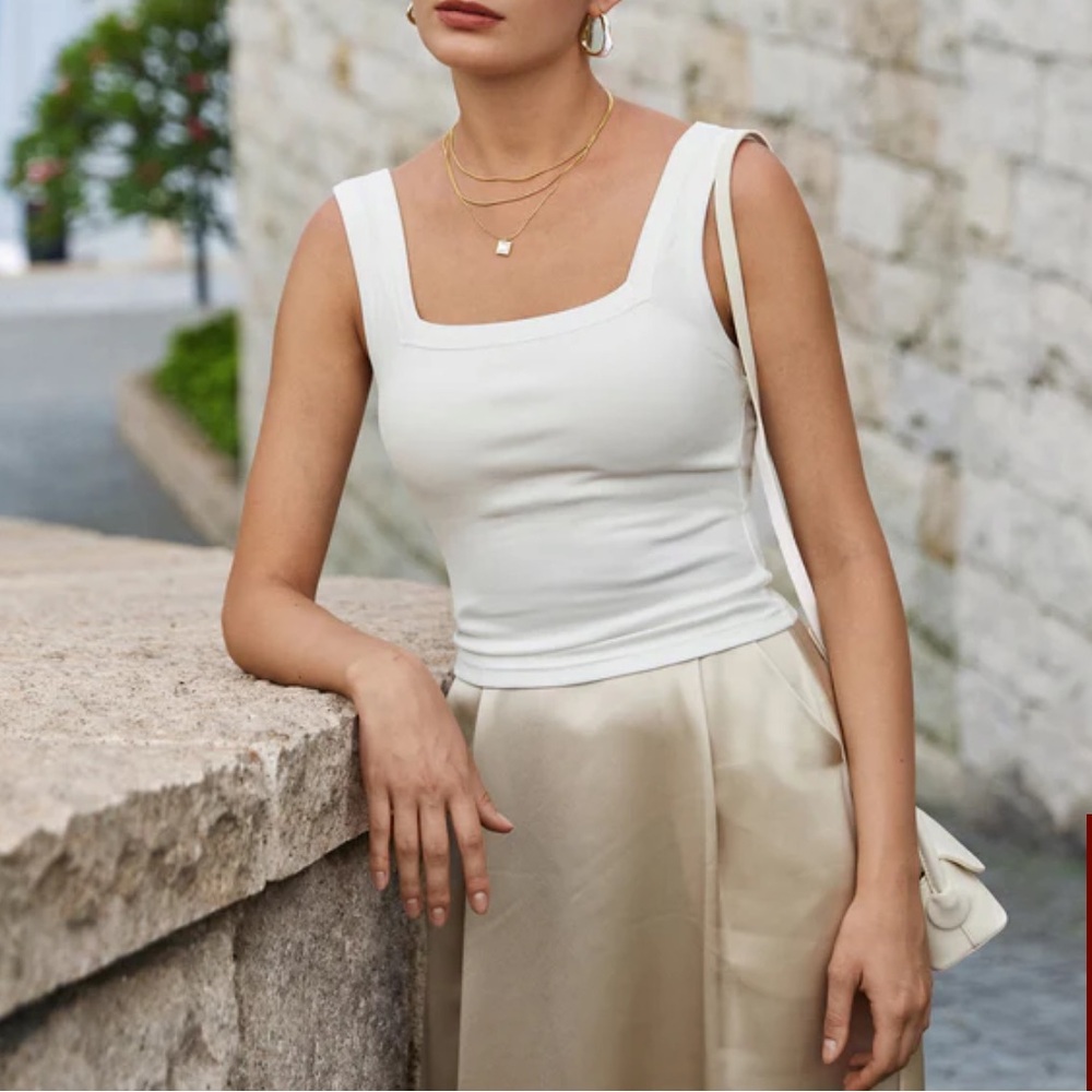 OGL tan Square-Neck Tank